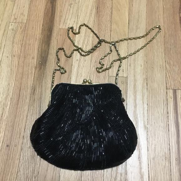 Beaded Mini Bag in Black - Picture 2 of 2